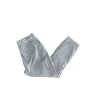 Banana Republic Womens Hayden Pants Pinstripes Blue White Size 4